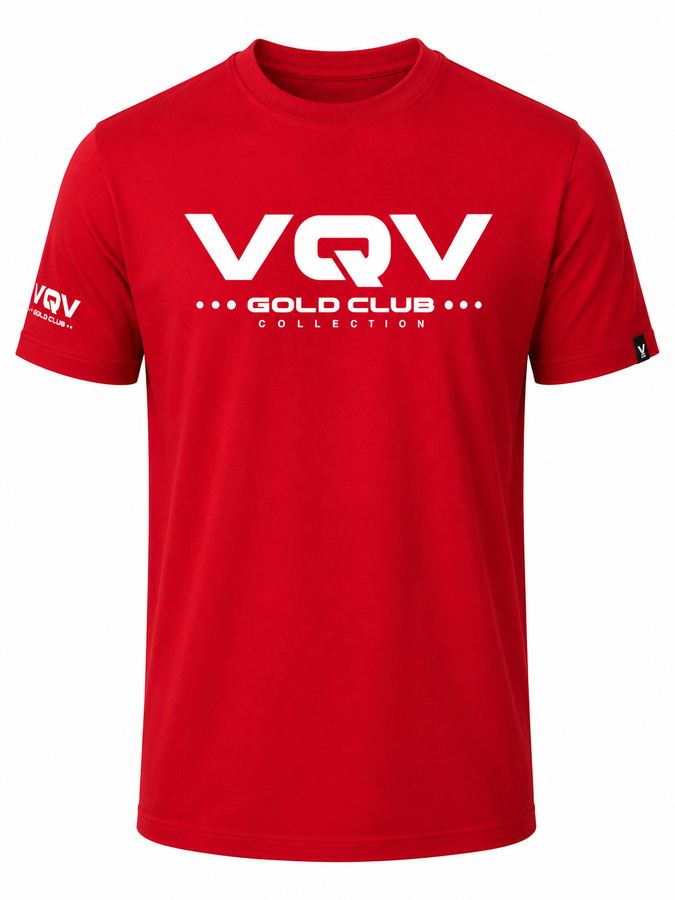 Camiseta Masculina VQV Gold Club Vermelha